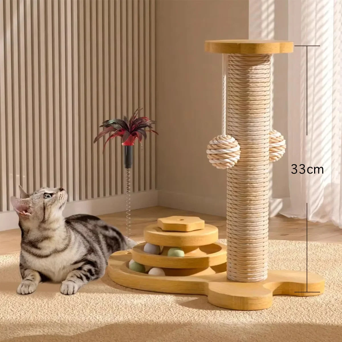 New Toy Wear-Resistant Universal Scratching Board Vertical Grinding Claw Column Integrated Multi-Layer