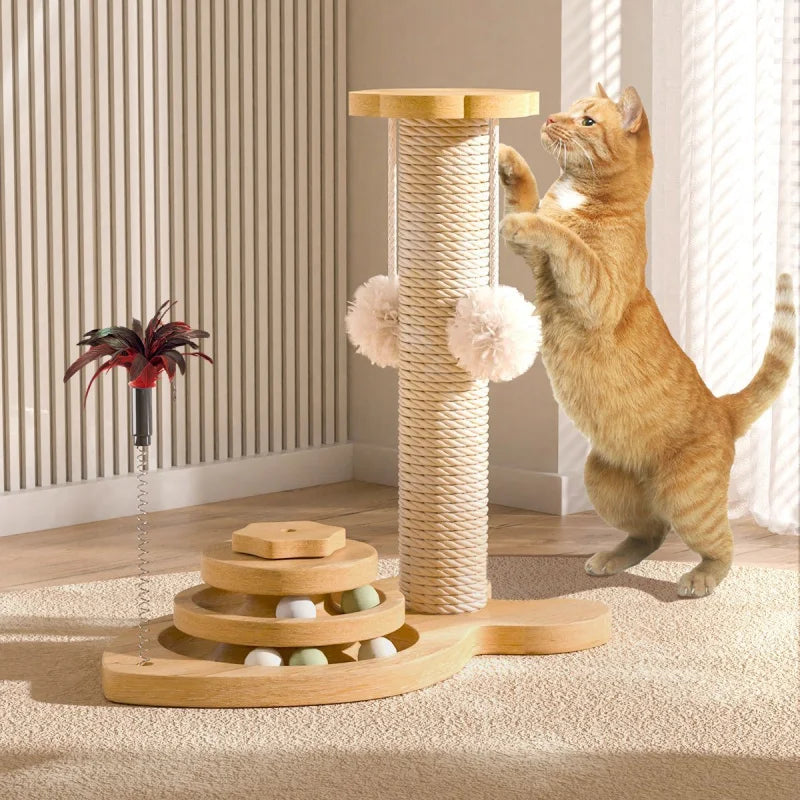 New Toy Wear-Resistant Universal Scratching Board Vertical Grinding Claw Column Integrated Multi-Layer