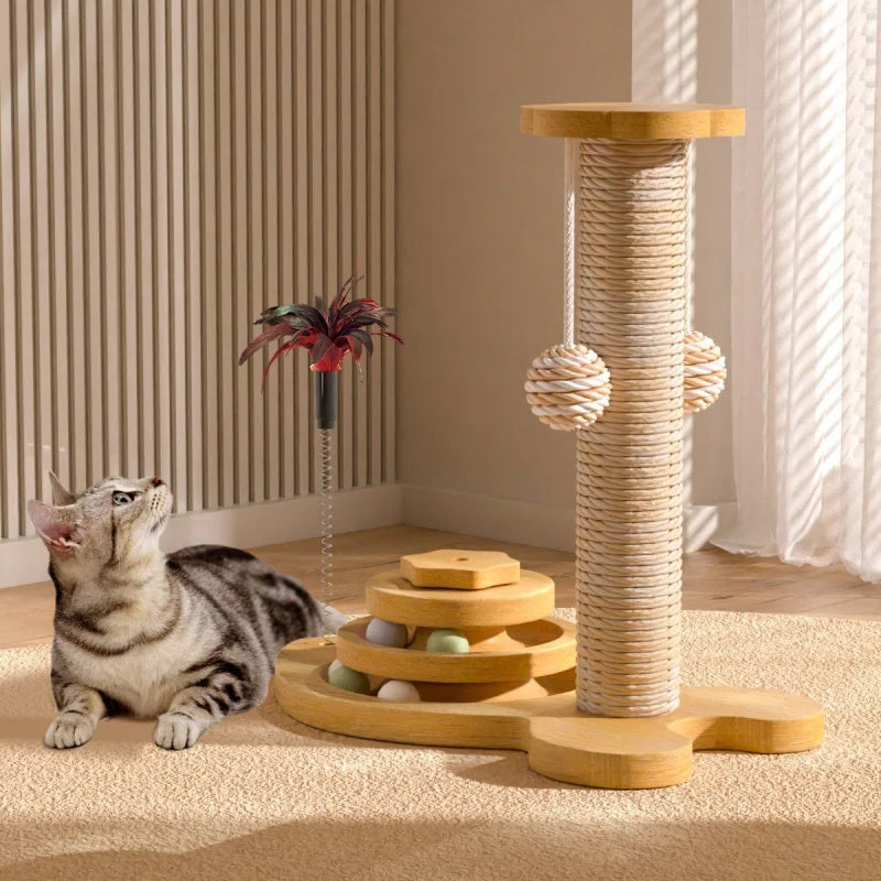 New Toy Wear-Resistant Universal Scratching Board Vertical Grinding Claw Column Integrated Multi-Layer